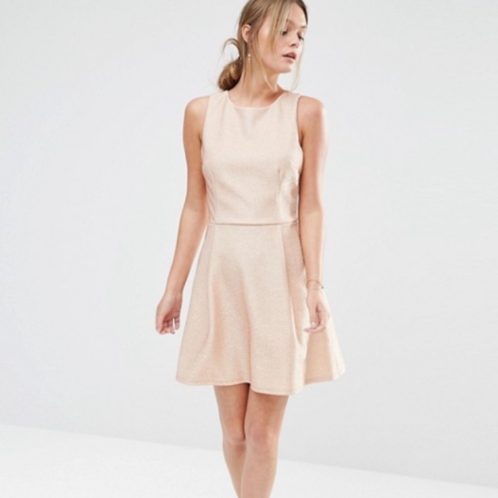 Oasis Metallic Skater Dress